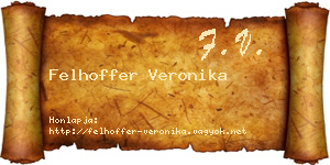 Felhoffer Veronika névjegykártya